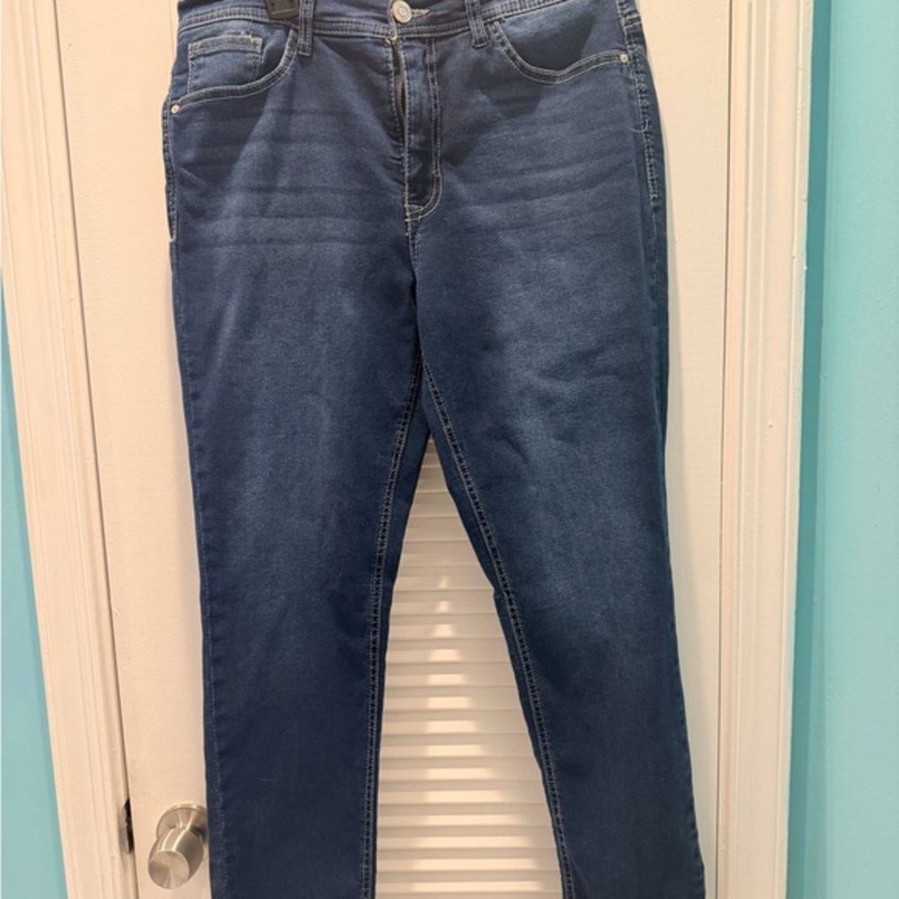 Angels Dark Blue Straight Leg Jeans